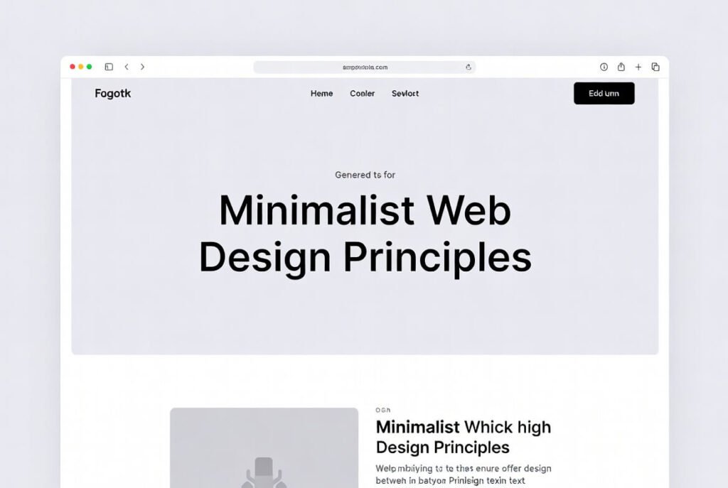 Minimalist Web Design Principles